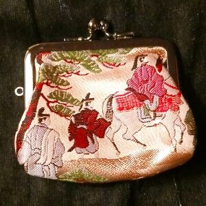 Satin Coin Purse from Chinatown San Francisco Vintage late 1980s